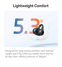 Baseus BC1 Open-Ear Clip Earbuds - Bluetooth 6.0 | 4-Mic ENC, 38Hr Battery, IP55 Waterproof, Super Bass Sport Earphones