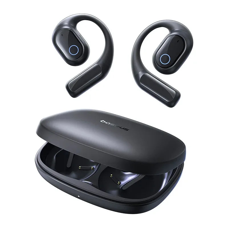 Baseus Eli 10i Fit Open-Ear Air Conduction Earphones - Bluetooth 5.4 | 45Hr Battery, IP54 Waterproof, Dual Connection Sport Earbuds