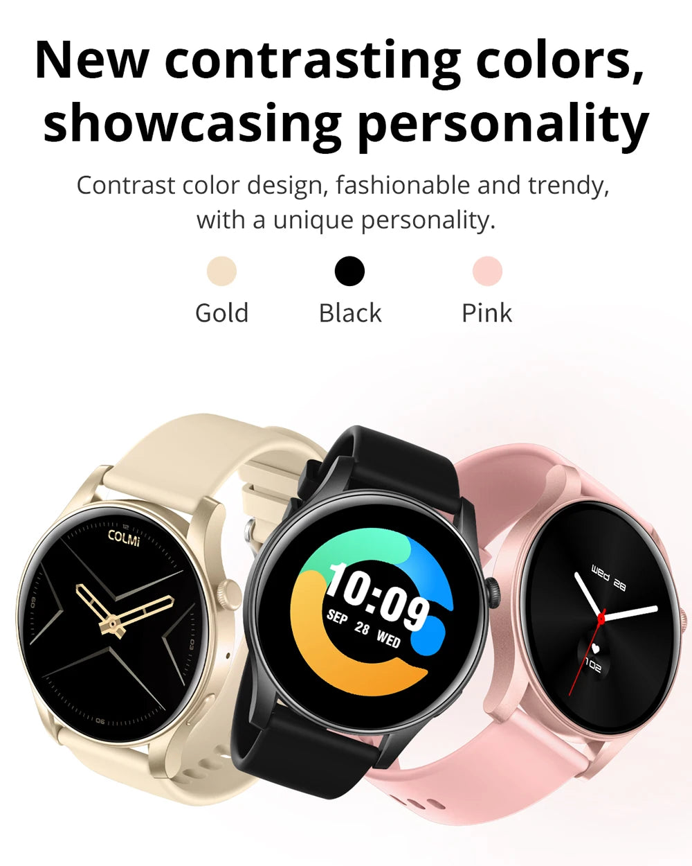 COLMI V73 Smartwatch – 1.43" AMOLED, Bluetooth Calling, Health & Fitness Tracking | Men & Women