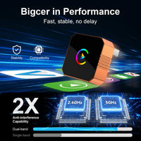 CarPlay Wireless Adapter 2-in-1 - Cable to Wireless Converter for iPhone & Android Auto | Mini USB Design Plug & Play