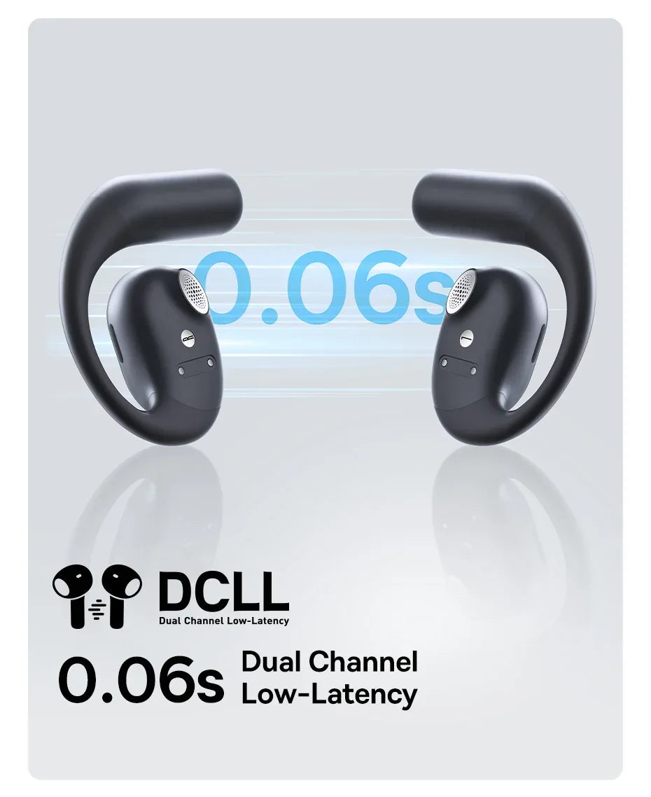 Baseus Eli 10i Fit Open-Ear Air Conduction Earphones - Bluetooth 5.4 | 45Hr Battery, IP54 Waterproof, Dual Connection Sport Earbuds