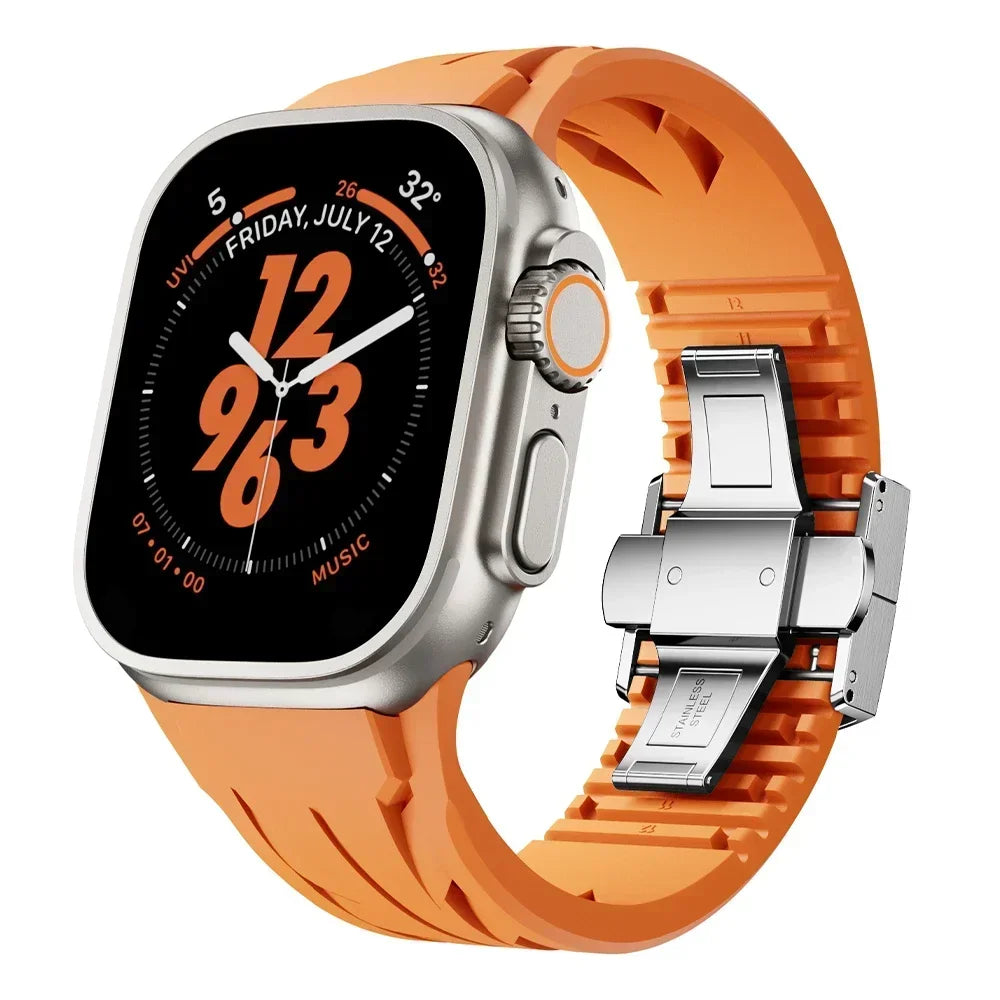 FlexFit™ Precision Silicone Band for Apple Watch Ultra 1 2 49mm 10 46mm Premium Band