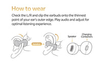QCY Crossky C30S Open-Ear Clip-On Earbuds with LDAC