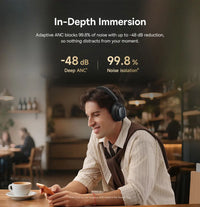 Baseus Bowie MH1 Over-Ear Headphones - 48dB ANC, LDAC Hi-Res, Bluetooth 6.0 | 80H Battery, 36mm Driver, Wireless & Wired