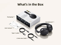 QCY H3 Pro ANC Over-Ear Headphones - 50dB ANC, LDAC Hi-Res, 3D Spatial Audio, Bluetooth 5.4 | 60H Battery, 3-Mic ENC, Wireless & Wired