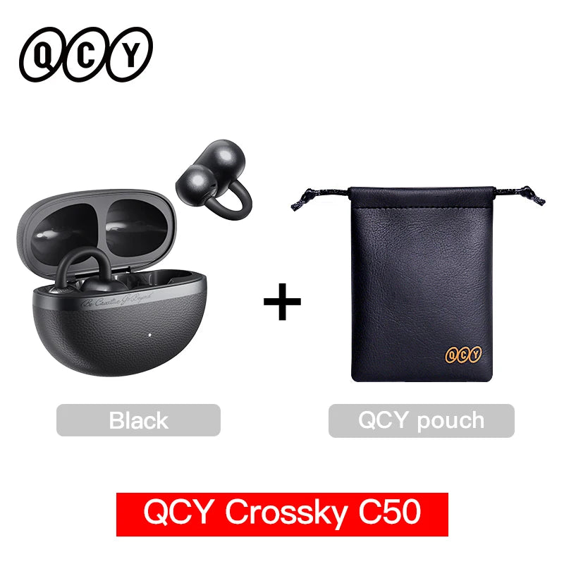 QCY Crossky C50 Open-Ear Clip-On Wireless Earbuds