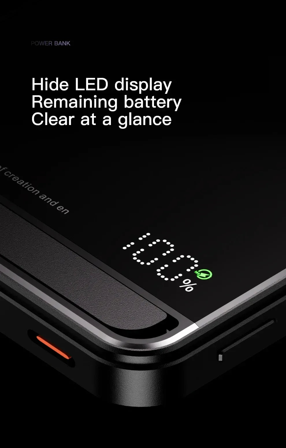 22.5W Transparent Magnetic Power Bank 10000mAh - Wireless Fast Charging | MagSafe Compatible, Digital Display, for iPhone Samsung