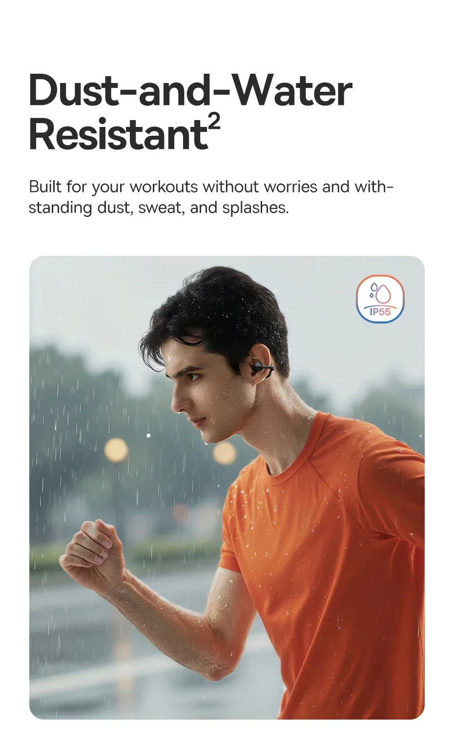 Baseus BC1 Open-Ear Clip Earbuds - Bluetooth 6.0 | 4-Mic ENC, 38Hr Battery, IP55 Waterproof, Super Bass Sport Earphones