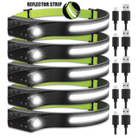 Thumbnail for 🔦 LumiBeam™ 230° LED Headlamp – Rechargeable Wide-Angle COB Light for Camping, Running & Work