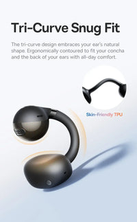 Baseus BC1 Open-Ear Clip Earbuds - Bluetooth 6.0 | 4-Mic ENC, 38Hr Battery, IP55 Waterproof, Super Bass Sport Earphones