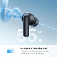 Baseus Bass EP10 Ultra ANC Earbuds - 55dB Noise Reduction, LDAC Hi-Res, Bluetooth 6.0 | 65H Battery, 6-Mic AI ENC, Powerful Bass, Waterproof TWS