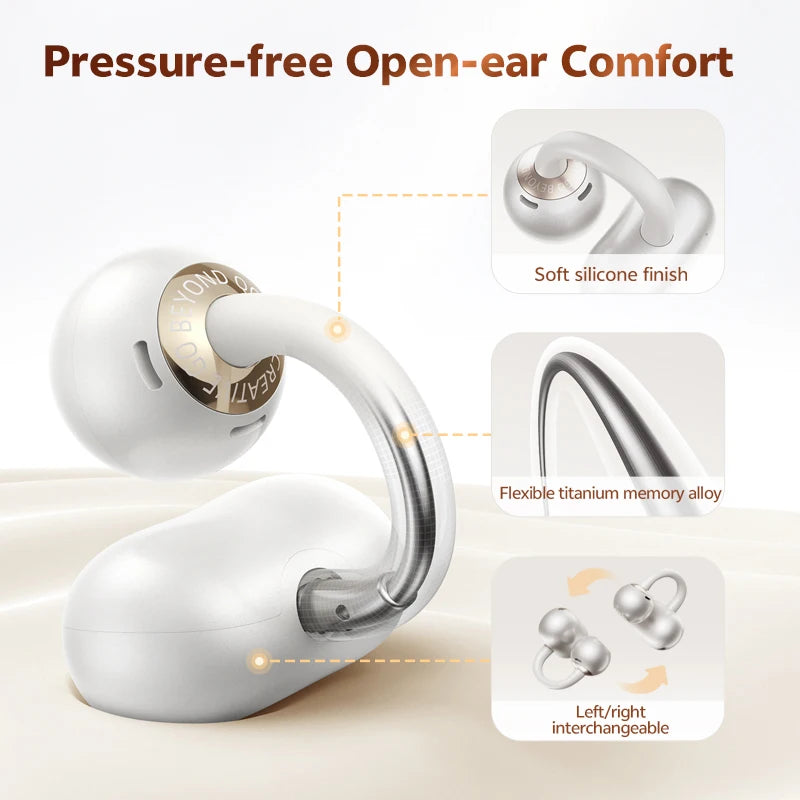 QCY Crossky C50 Open-Ear Clip-On Wireless Earbuds