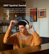 QCY H3 Pro ANC Over-Ear Headphones - 50dB ANC, LDAC Hi-Res, 3D Spatial Audio, Bluetooth 5.4 | 60H Battery, 3-Mic ENC, Wireless & Wired
