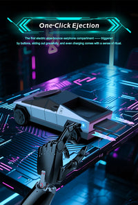 CyberDock™ Qi2 3-in-1 Wireless Charging Station - 15W Fast Charge for iPhone 16 15 14 Pro Max, Apple Watch & AirPods | Cybertruck-Inspired Design