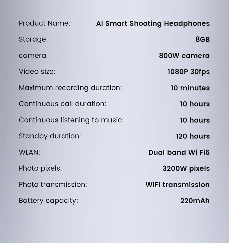 Lenovo Open-Ear Camera Headphones with 8MP Camera & AI Translation