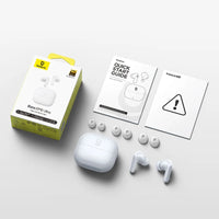 Baseus Bass EP10 Ultra ANC Earbuds - 55dB Noise Reduction, LDAC Hi-Res, Bluetooth 6.0 | 65H Battery, 6-Mic AI ENC, Powerful Bass, Waterproof TWS