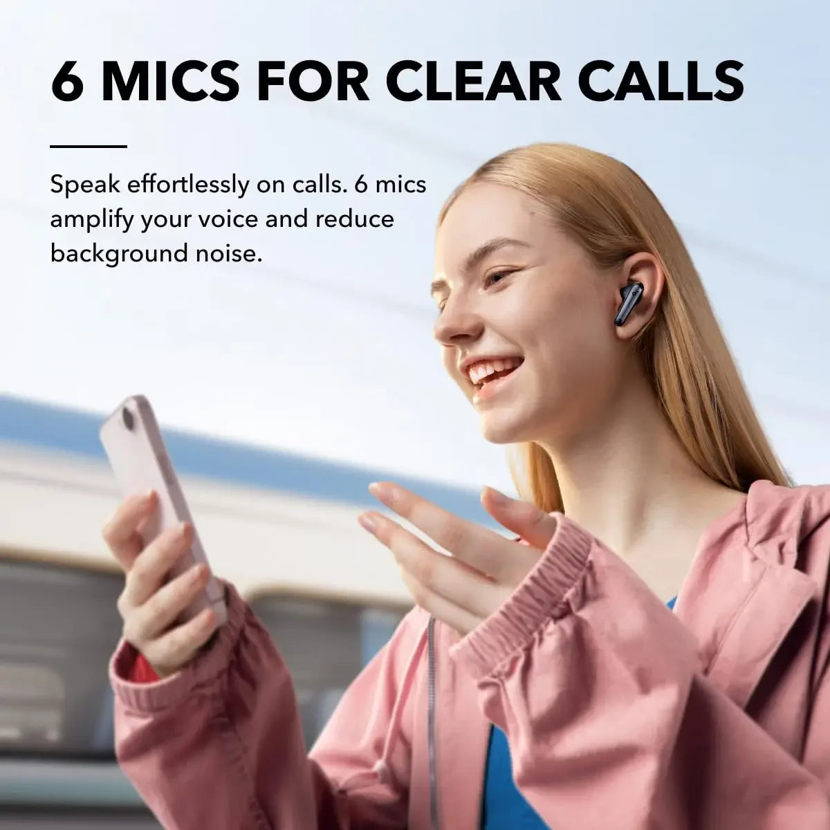 Soundcore by Anker Liberty 4 NC ANC Earbuds - 98.5% Noise Reduction, LDAC Hi-Res, Bluetooth 5.3 | 50H Battery, Replaceable Pads, Waterproof TWS
