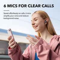 Soundcore by Anker Liberty 4 NC ANC Earbuds - 98.5% Noise Reduction, LDAC Hi-Res, Bluetooth 5.3 | 50H Battery, Replaceable Pads, Waterproof TWS