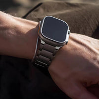Titanium Business Apple Watch Band - Luxury Metal Strap for Apple Watch Ultra 2/1 49mm, Series 10 46mm, Series 9/8/7 45mm, Series 6/5/4/SE 44mm