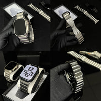 Titanium Apple Watch Band - Men's Business Bracelet for Ultra 3 49mm, Series 11/10 46mm, Series 9/8/7 45/41mm, Series 6/SE/5/4 44/40mm, Series 3/2/1 42/38mm