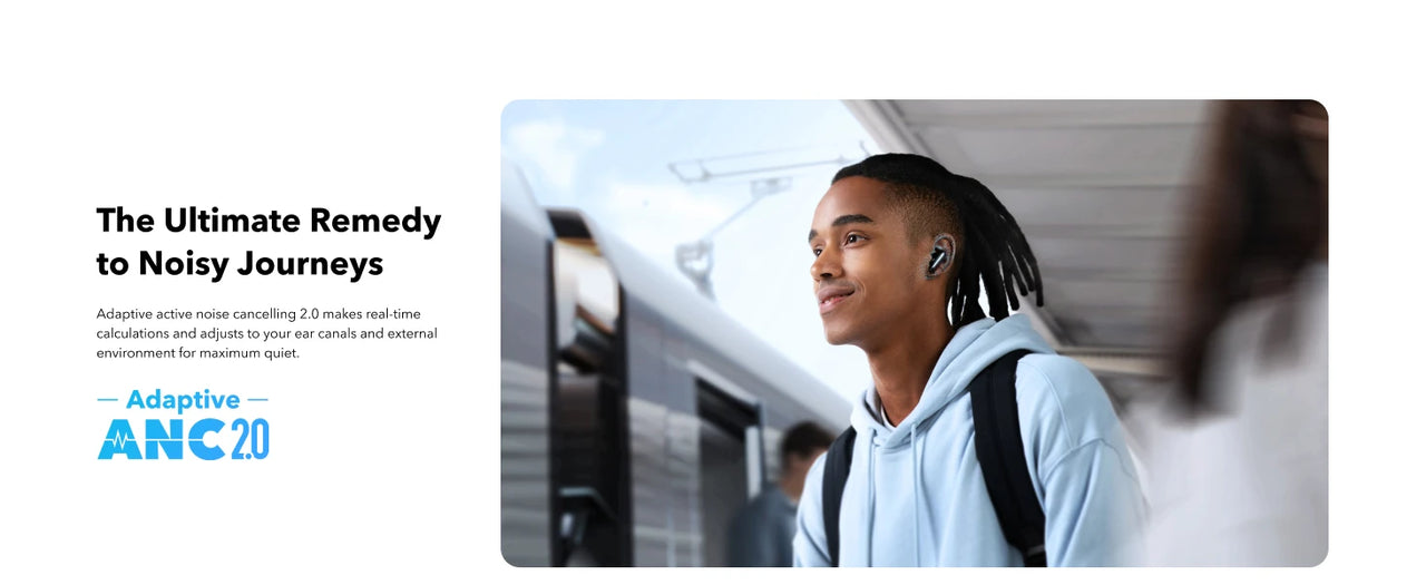 Soundcore by Anker Liberty 4 NC ANC Earbuds - 98.5% Noise Reduction, LDAC Hi-Res, Bluetooth 5.3 | 50H Battery, Replaceable Pads, Waterproof TWS