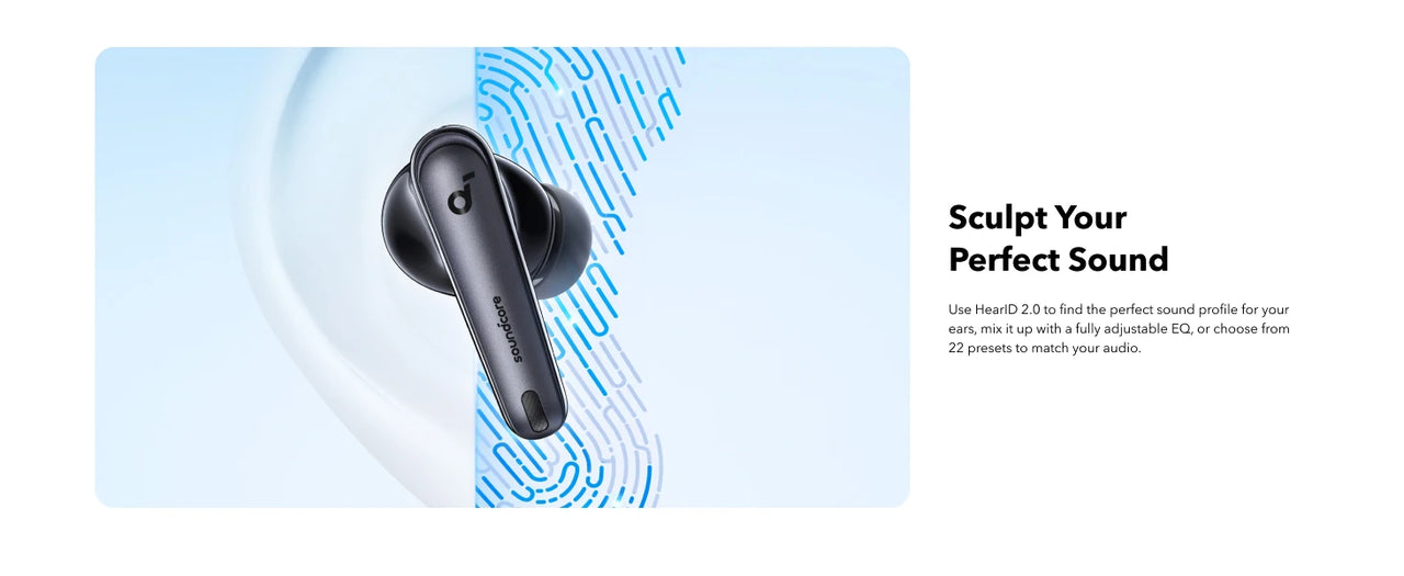 Soundcore by Anker Liberty 4 NC ANC Earbuds - 98.5% Noise Reduction, LDAC Hi-Res, Bluetooth 5.3 | 50H Battery, Replaceable Pads, Waterproof TWS