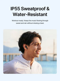 Baseus Bass EP10 Ultra ANC Earbuds - 55dB Noise Reduction, LDAC Hi-Res, Bluetooth 6.0 | 65H Battery, 6-Mic AI ENC, Powerful Bass, Waterproof TWS