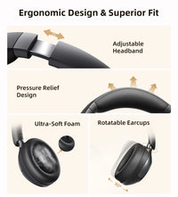 QCY H3 Pro ANC Over-Ear Headphones - 50dB ANC, LDAC Hi-Res, 3D Spatial Audio, Bluetooth 5.4 | 60H Battery, 3-Mic ENC, Wireless & Wired