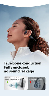Sanag B22s Bone Conduction Headphones - Bluetooth 5.3 | 16Hr Playtime, IPX5 Waterproof, Spatial Sound, Open-Ear Sport Earphones