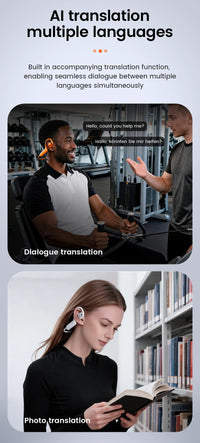Lenovo Open-Ear Camera Headphones with 8MP Camera & AI Translation