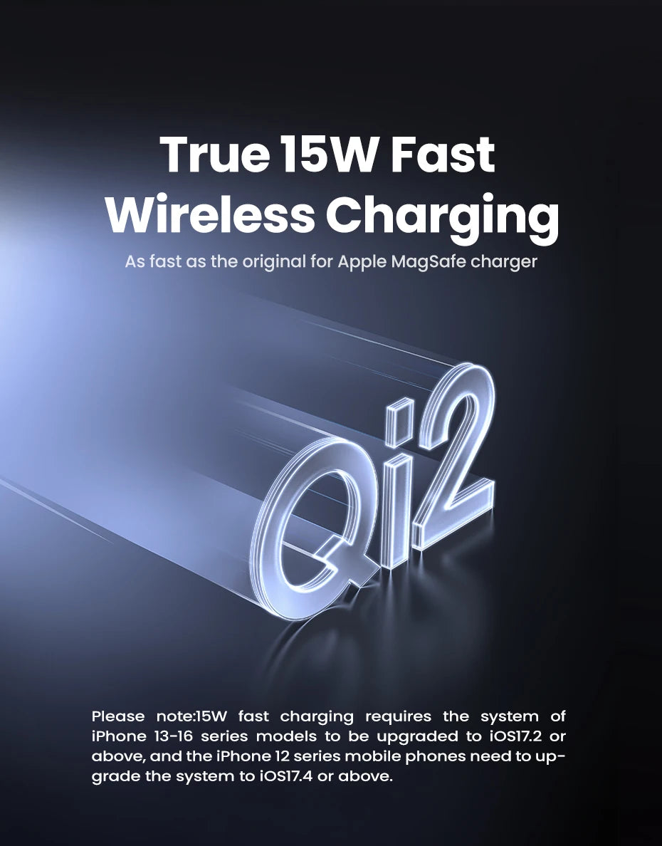 UGREEN Qi2 Magnetic Power Bank 10000mAh - 30W Fast Charging | MagSafe 15W Wireless, PD 30W USB-C, Two-Way Fast Charge, iPhone 17/16 Pro Max