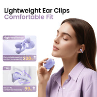 HAYLOU AirFree Ear Clip Earphones - Bluetooth 5.4 | AI Noise Reduction, 28H Battery, 360° Spatial Audio, Smart LED Display