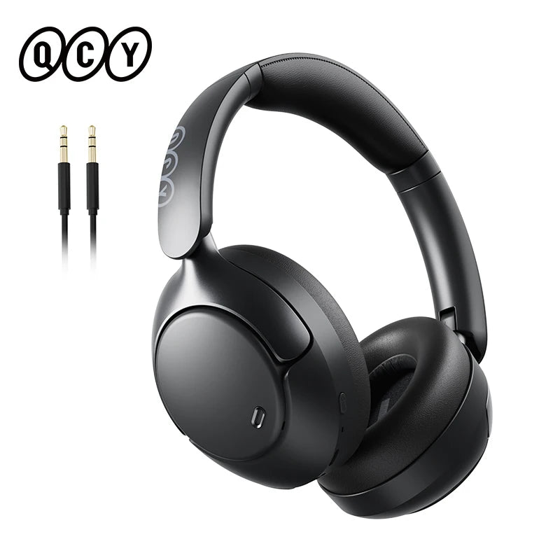 QCY H3 Pro ANC Over-Ear Headphones - 50dB ANC, LDAC Hi-Res, 3D Spatial Audio, Bluetooth 5.4 | 60H Battery, 3-Mic ENC, Wireless & Wired