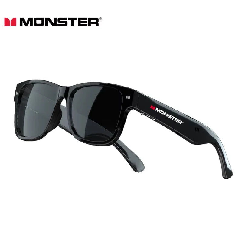 Monster Glasses S01 Bluetooth Audio Sunglasses - Wireless 5.0 Smart Eyeglasses | Open-Ear Music & Calling, Outdoor Sport, CE Certified