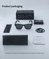Monster Glasses S01 Bluetooth Audio Sunglasses - Wireless 5.0 Smart Eyeglasses | Open-Ear Music & Calling, Outdoor Sport, CE Certified