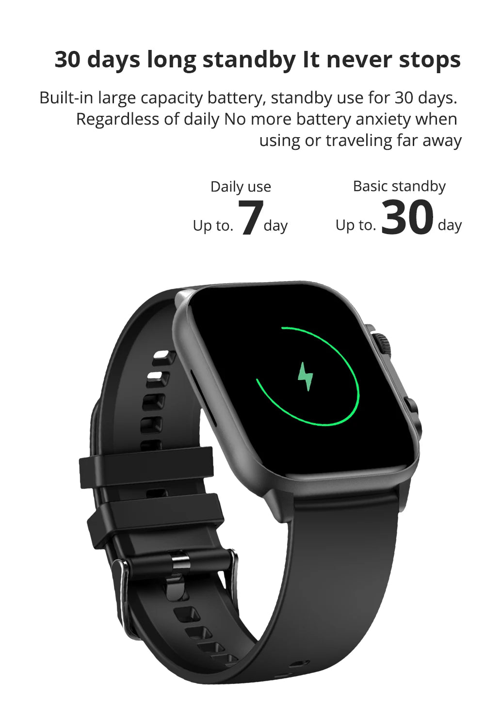 COLMI C81 Smartwatch – 2.0" AMOLED, AOD, 100 Sports Modes, Bluetooth Calling | IP68 | Men & Women