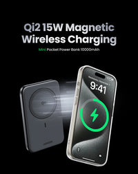 UGREEN Qi2 Magnetic Power Bank 10000mAh - 30W Fast Charging | MagSafe 15W Wireless, PD 30W USB-C, Two-Way Fast Charge, iPhone 17/16 Pro Max