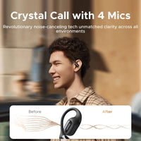 UGREEN FitBuds Open-Ear Earphones - Bluetooth 6.0 Ear-Hook TWS | Spatial Audio, 30H Battery, USB-C, Metal & Silicone Build