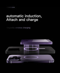 22.5W Transparent Magnetic Power Bank 10000mAh - Wireless Fast Charging | MagSafe Compatible, Digital Display, for iPhone Samsung