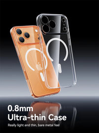 Thumbnail for Joyroom CrystalShield™ Anti-Yellow Magnetic Case for iPhone 17/16 Pro Max – Fingerprint-Proof, Slim, MagSafe Strong