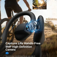 Lenovo Open-Ear Camera Headphones with 8MP Camera & AI Translation