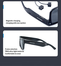 Monster Glasses S01 Bluetooth Audio Sunglasses - Wireless 5.0 Smart Eyeglasses | Open-Ear Music & Calling, Outdoor Sport, CE Certified