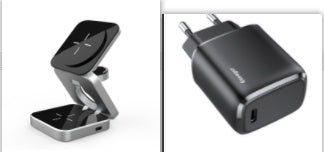 3-in-1 Foldable Wireless Charger - Magnetic Charging Station for iPhone, Apple Watch & AirPods | Portable Travel Dock