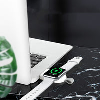 Thumbnail for Portable Apple Watch Charger - Wireless Magnetic Charging Dock for Travel, Office & Bedside | USB Powered