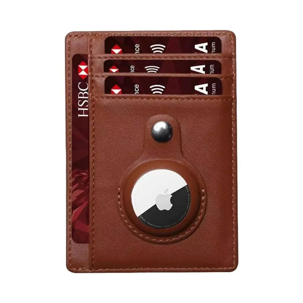 AirTag Wallet & Card Holder RFID Slim PU Leather - TechShopi