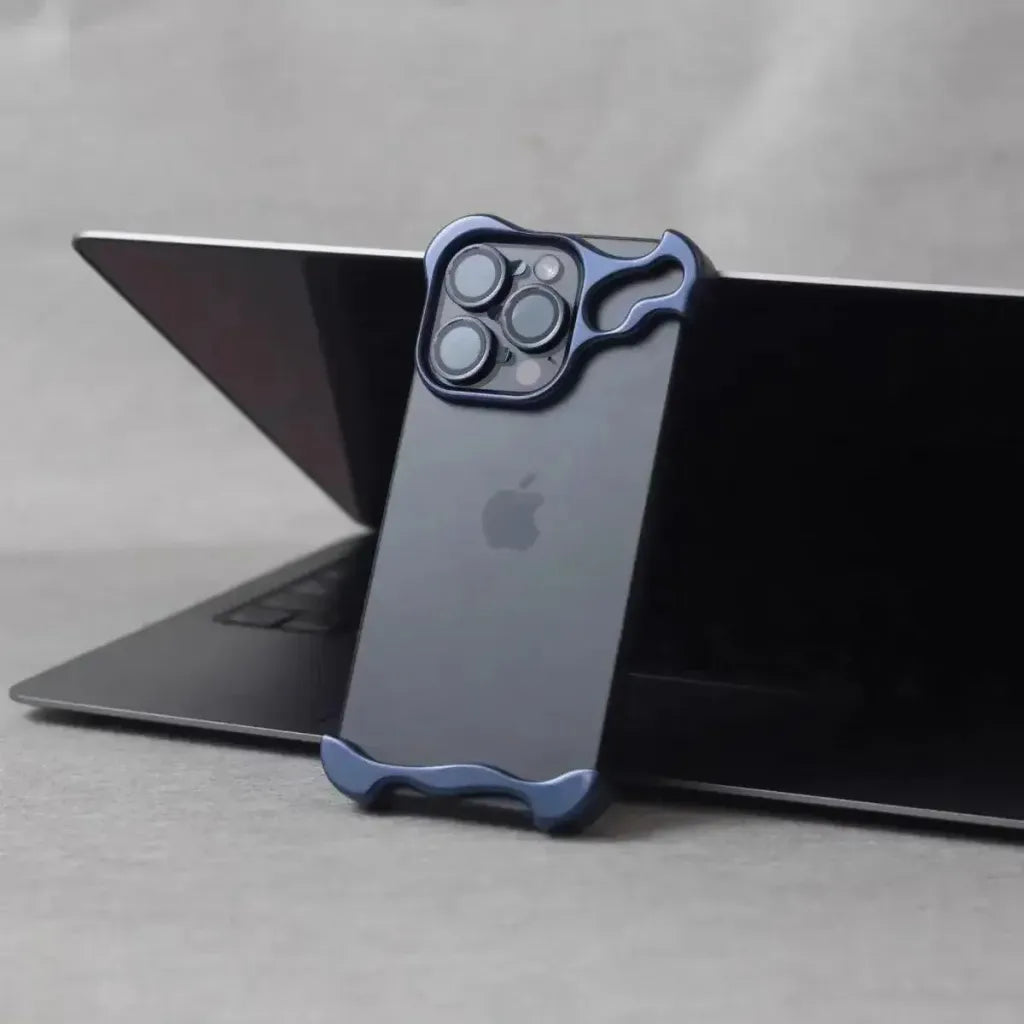 AluLux Edge™: The Premium Irregular Aluminum Bumper Case with Lens Shield - TechShopi