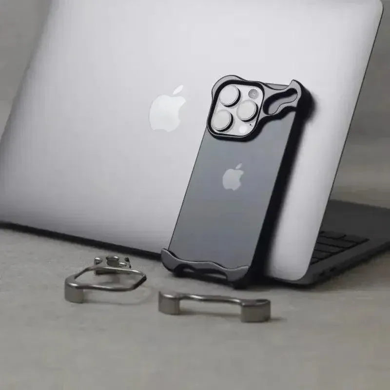 AluLux Edge™: The Premium Irregular Aluminum Bumper Case with Lens Shield - TechShopi