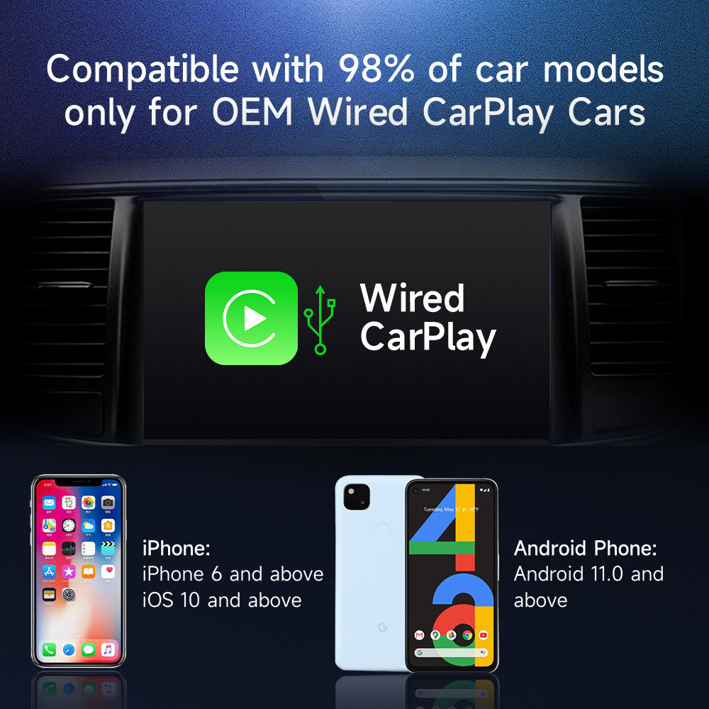 Carplay Original Car Wired To Wireless AI Box