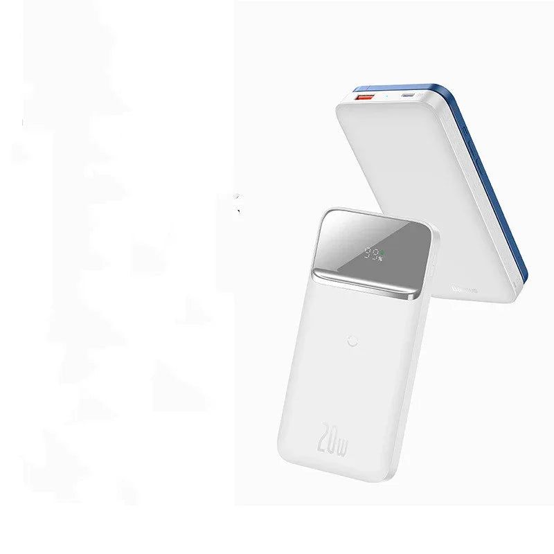 MagSafe Wireless Power Bank 10000mAh - 2-in-1 Magnetic Charger with LCD Display | Fast Charging Portable Battery for iPhone