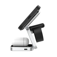 3-in-1 Foldable Wireless Charger - Magnetic Charging Station for iPhone, Apple Watch & AirPods | Portable Travel Dock